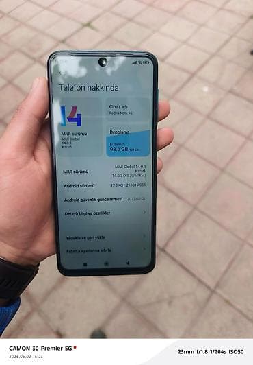 şur mikrafonlar: Xiaomi 128 GB, rəng - Mavi, 
 İki sim kartlı — 2