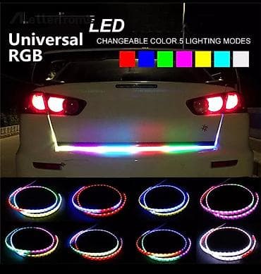 qirmizi sam yandirmaq: RGB LED baqaj işığı 130cm uzunluğunda yenidir istifade edilmiyip — 2