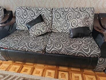 диван и 2 кресла мягкая мебель: Daxili interyerə uyğunlaşdırıla bilən bu yumşaq mebel dəsti, iki tək — 4