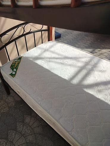 demir nerdivan: Oğlan və qız üçün, Çarpayı, Matras ilə, Siyirməsiz, Dəmir — 7