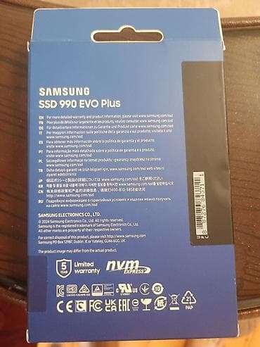 ТВ и видео: Внутренний Накопитель SSD Samsung, 1 ТБ, M.2, Новый — 2