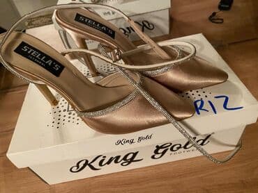 Tuflilər, Ölçü: 39, rəng - Qızılı, Yeni