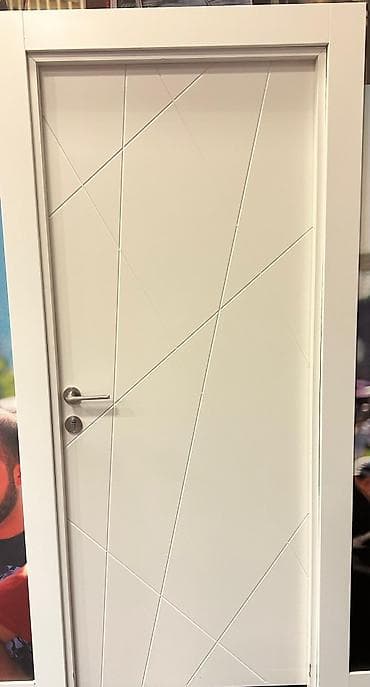 ag qapi: Ağ rəngli interyer qapısı – müasir minimalist dizayn - Rəng: mat ağ - — 4