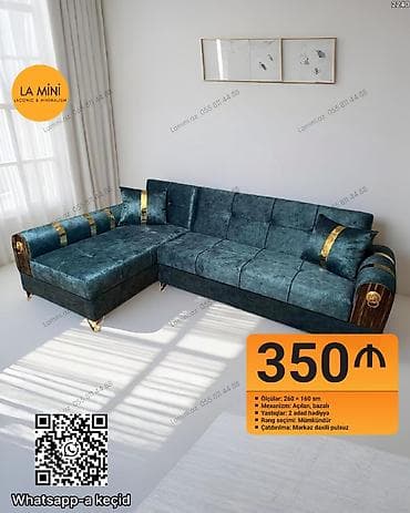 yatağ: Künc divan, Açılan, Bazalı, Parça, Şəhərdaxili pulsuz çatdırılma — 1