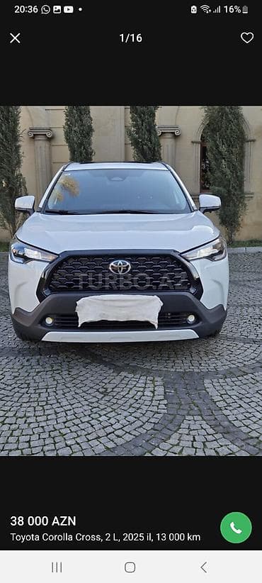 corolla stop: Toyota Corolla Cross: 2 l | 2025 il Krossover — 1