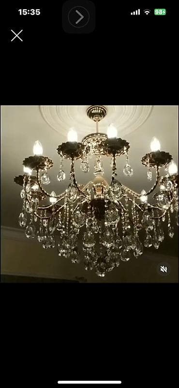 Çılçıraq, 8 lampa, Metal