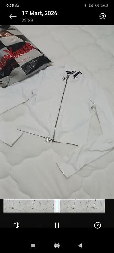 ag cins: Ağ rəngli qadın yüngül jaket/kardiqan - Brend: New Yorker — 2