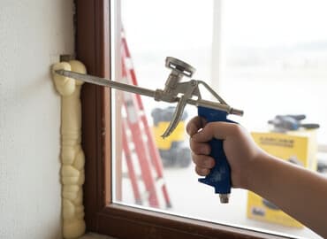 köpük izolyasiya: İşlənmiş Yapışdırıcı tapanca, Ünvandan götürmə — 1