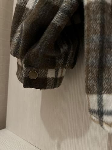 hind geyimi: 20 azn Oversize flanel köynək-gödəkçə - Naxış: iri dama (qəhvəyi — 4