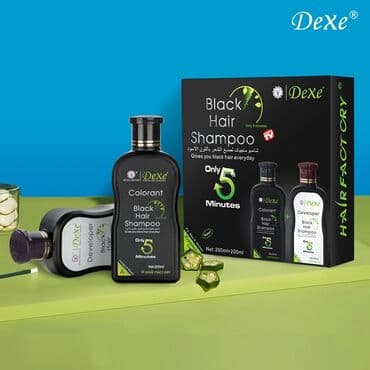 raburi shampoo: Sac qaraldan Saçlarini ag gorme Dexe Black Hair Shampoo, saçınızı 5 — 1
