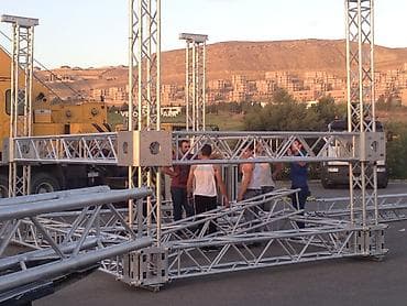 Alüminium Səhnə Truss Sistemi və Səhnə Platforması (İcarə / Kirayə) — 8