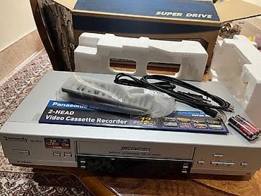 32 ekran televizor: Panasonic videomaqnitofon. Təzə, qutuda. 120 man. Ünvan Yasamal 1 ci — 1