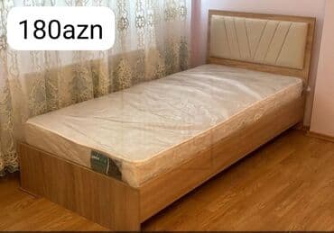 laminat qiyməti: Yeni, Təknəfərlik çarpayı, Bazasız, Matras ilə, Siyirməsiz — 2