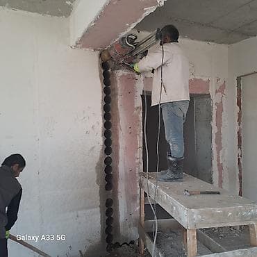 Beton kəsimi və deşmə xidməti - Armaturlu beton, daş, kərpic və