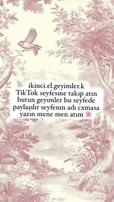 Digər xidmətlər: Xidmət: İkinci əl geyimlərin paylaşımı üçün TikTok səhifəsi Təsvir: - — 1