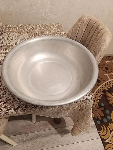 Ev üçün dekor: Alüminium ləyən - Material: qalın divarlı alüminium - Forma: dərin — 1