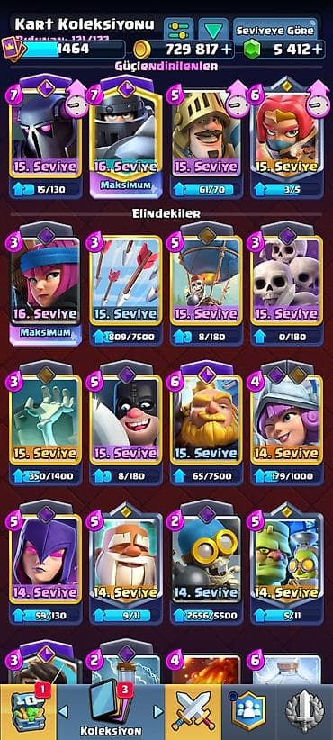 Clash Royale Hesapı Hərcür Şey var hesapda — 5