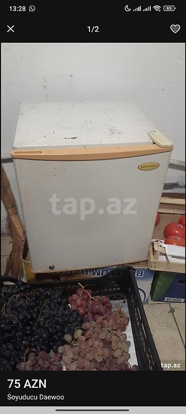 dondurma qabi: Mini Daewoo Soyuducu Satılır, rəng - Ağ — 1