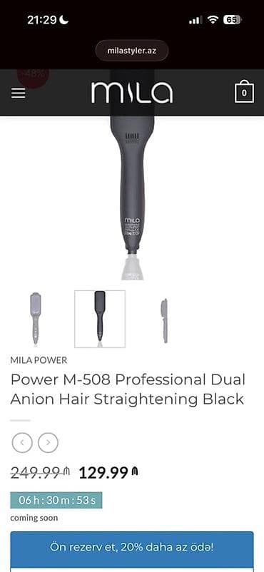 power bank: Mila Power M-508 Professional Dual Anion Hair Straightening Black – — 4