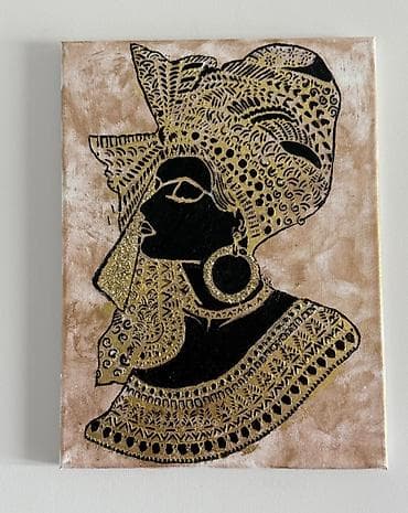 Müəllifdən orijinal əl işi dekorativ rəsmlər 1) Kətan üzərində akril