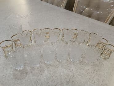 komputer servis: Çay dəsti, rəng - Ağ, Farfor — 18