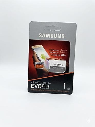 YENİ MİCRO SD CARD YADDAŞ 1TB SAMSUNG OXUMA SÜRƏTİ 100 MB/S YAZMA