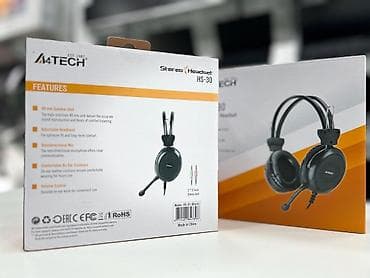 Simli Qulaqcıqlar, A4Tech, rəng - Qara — 1