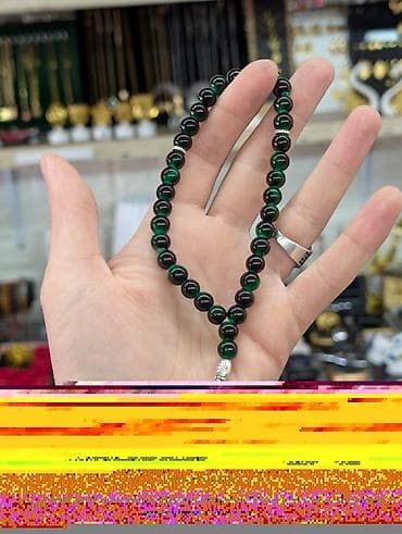 partalar: Məhsul: Təsbeh kolleksiyası - Material: Şüşə və daş görünüşlü — 4