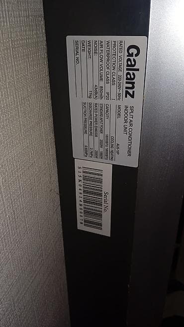 su kondisaner: Galanz split kondisioner – model AUS-18P (divar tipli, indoor/outdoor — 2