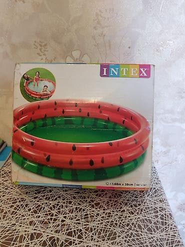 bas gitara: Intex şişmə hovuz – “qarpız” dizaynlı model - Ölçü: 1.68 m x 38 cm — 1