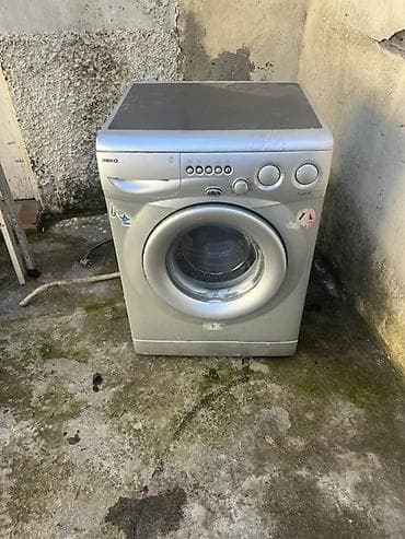 Audio: Beko önyükləməli paltaryuyan maşın - Rəng: gümüşü - Ön tərəfdən — 1