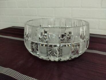 servant qablari: Çexiya xrustalı. Meyvə qabı. Servantda saxlanılıb. Heç bir qüsuru — 2