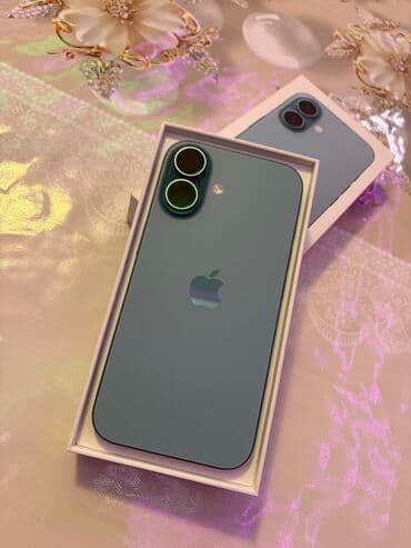 xiaomi mi 8 se qiymeti: IPhone 16, 128 GB, Yaşıl, Face ID — 1