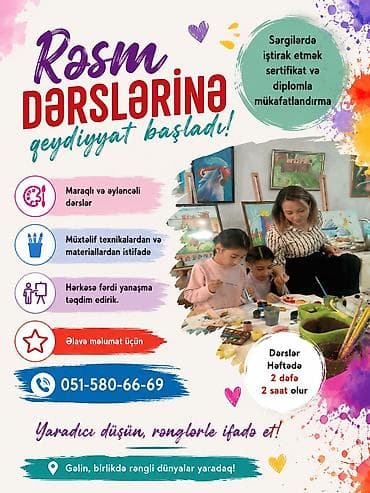 tipsi dirnaq modelleri: Rəsm dərslərinə qeydiyyat başladı! - Maraqlı və əyləncəli dərslər - — 1