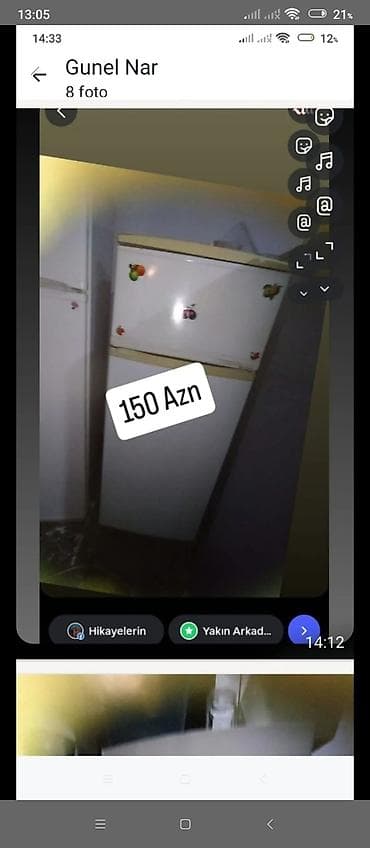 Məişət soyuducusu - İki kameralı, üst kamera dondurucu, alt kamera lalafo.az -da Məişət soyuducusu - İki kameralı, üst kamera dondurucu, alt kamera