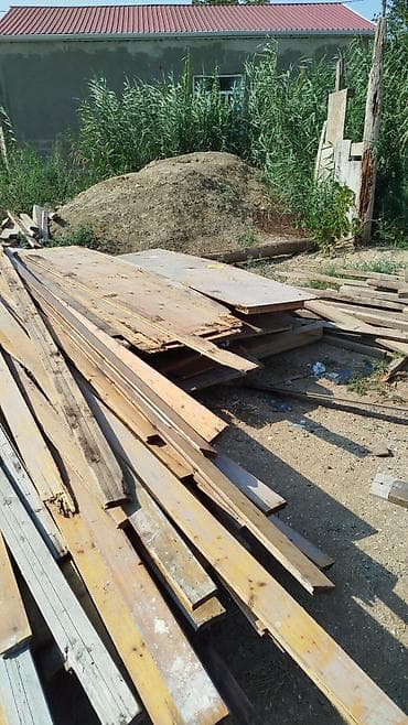 Taxta plitələr: Təsvir: - Material: Təbii taxta lövhə (şalban/plyanka tipli, iri — 6