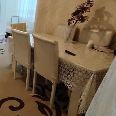 Qonaq otağı üçün, Açılmayan, Dördbucaq masa, 6 stul