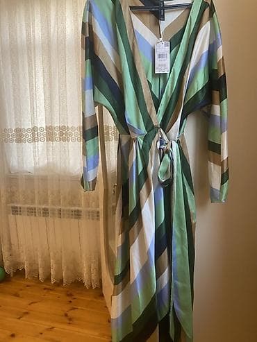 Женская одежда: Повседневное платье, Миди, Mango, L — 6