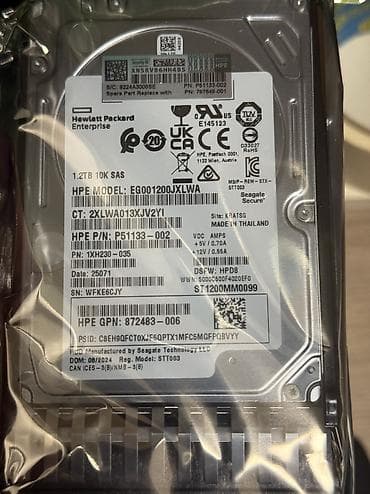 Daxili Sərt disk (HDD) HP, 1 TB, 10000 RPM, 2.5", Yeni — 1