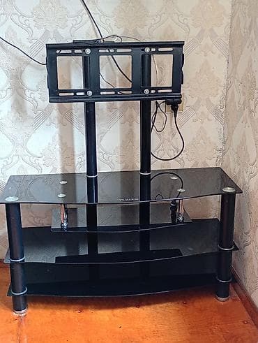 sovde az mebel: İşlənmiş, Düz TV altlığı, Polkalı, Şüşəli — 1