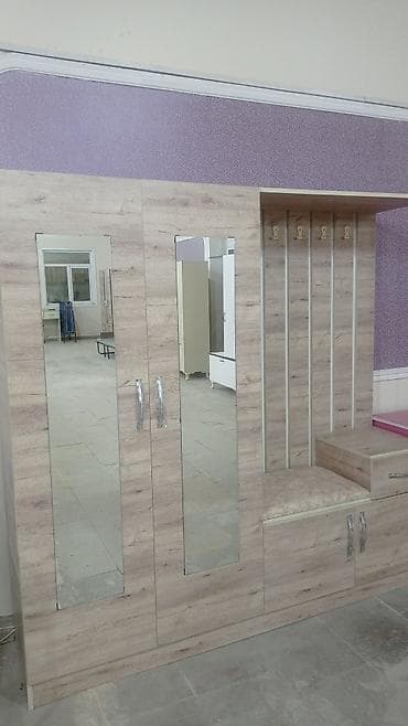 Yeni, 2 qapılı, Güzgülü, Digər rəng, Digər material, Açılan, Düz dolab