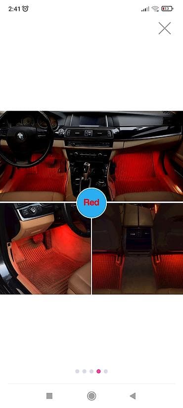 kia servis ehtiyat hisseleri: Avtomobil salonu üçün RGB LED işıq dəsti uzundur - 4 ədəd elastik — 2