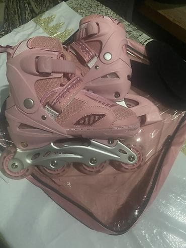 Ролики: Çəkməli təkərli konki (inline skate) – çəhrayı rəng - Ölçü — 2