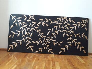 əl ilə cəkilmiş şəkillər: Taxta üzərində gipsdan və boyadan hazırlanmış əl işiləri — 1