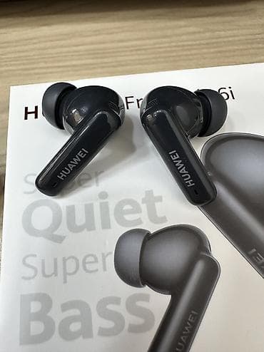 Микрофоны: Новый Беспроводные (Bluetooth) Наушники, Huawei, цвет - Черный — 6