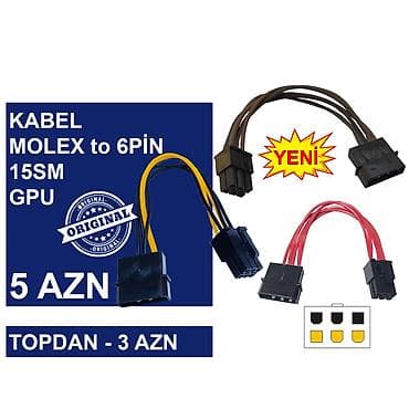 pulsuz iptv m3u: Kabellər "MOLEX/SATA to 4PİN/6PİN/8PİN Original" MƏHSULLAR TAM — 9