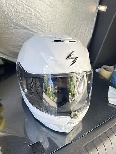 Nəqliyyat: Scorpion integral motosiklet dəbilqəsi – ağ rəng XL - Brend/model — 4