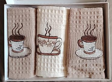 Mətbəx üçün Yeni rəng - Bej Pambıq Dəsmal