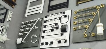 Hamam və tualet aksessuarları dəstləri - Materiallar: paslanmayan