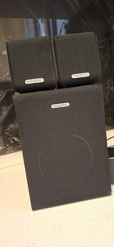 TV və video: İşlənmiş Creative Kolonka, Növ - Kompüter üçün, rəng - Qara — 2